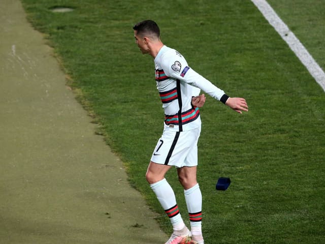 Cristiano Ronaldo after 2-2 in the World Cup tie against Serbia. 