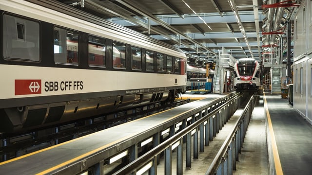 Die neue Serviceanlage der SBB in Basel. 