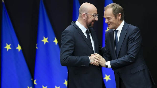 Charles Michel und Donald Tusk.