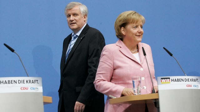 Seehofer und Merkel