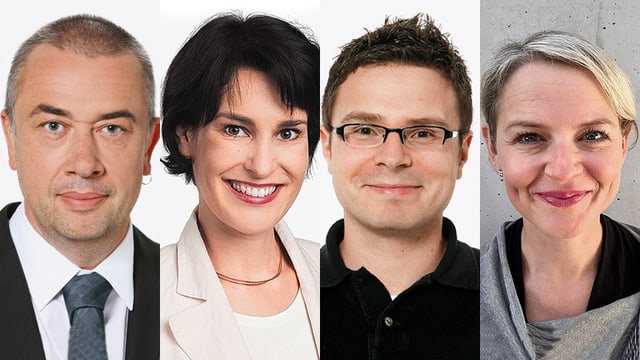 Von links: Hansruedi Schoch, Regula Wirz, Michael Cyriax und Edith Gillmann