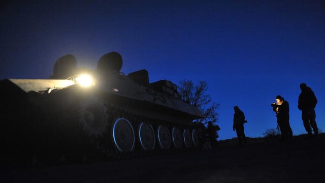 Soldaten in Lugansk.