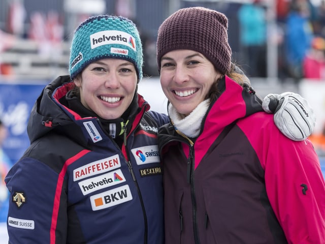 Michelle und Dominique Gisin.