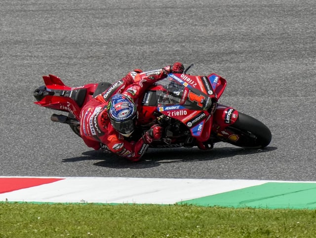 Bagnaia auf seinem Motorrad.