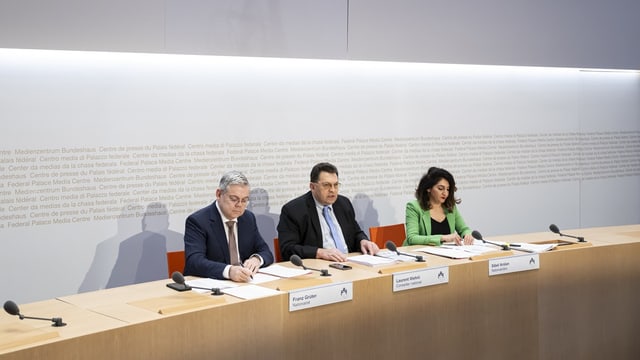 Ein Bild von der Medienkonferenz.