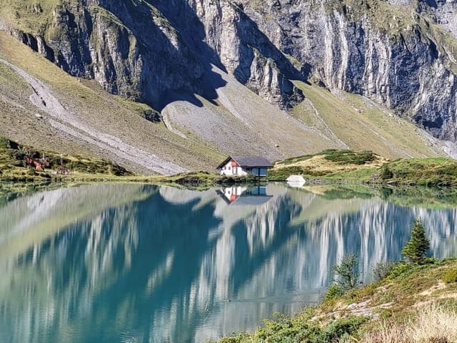 So eine schöne Spiegelung habe ich noch selten fotografieren können. Ich war so begeistert. 