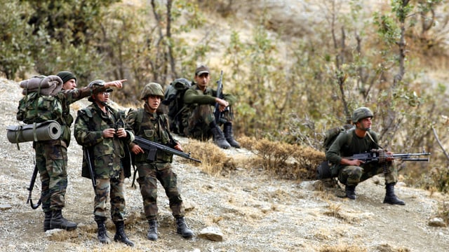 Soldaten im Feld