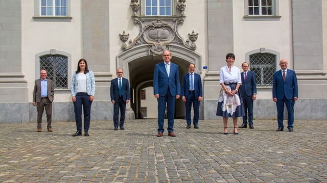 Group photo of the St. Gallen government