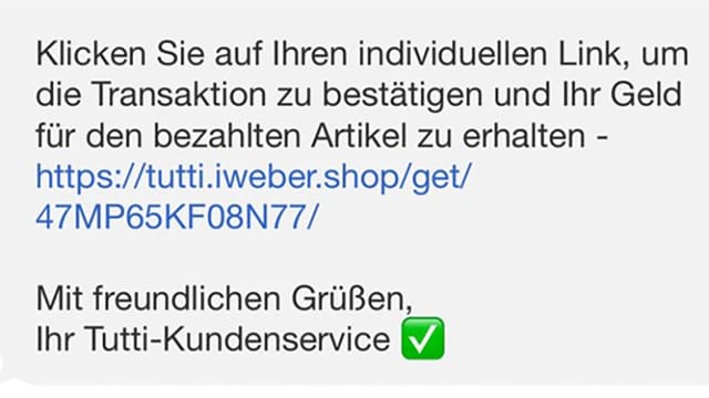 SMS Test mit Link