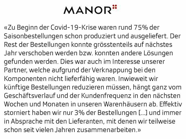 Manor Antwort