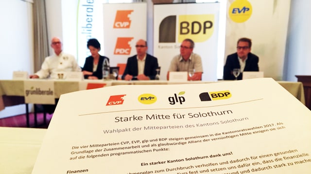 Aargau Solothurn - Solothurner Mitte-Parteien beschliessen ...