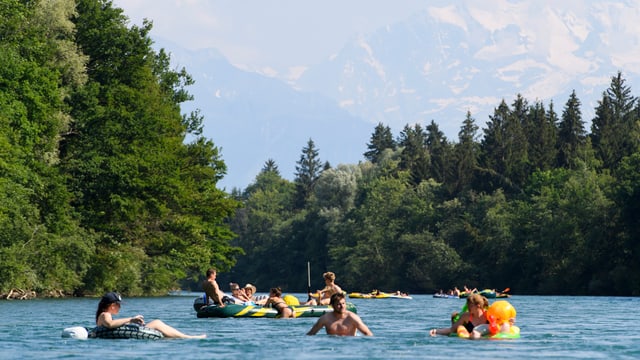 Böötlen auf der Aare