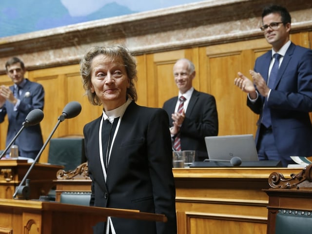 Eveline Widmer-Schlumpf im Nationalratsaal