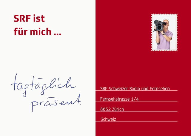 beschriftete Postkarte