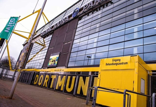 Dortmund Stadium served as a treatment center during the Corona crisis. 