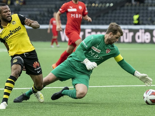 Vaduz goalkeeper Benjamin Büchel. 