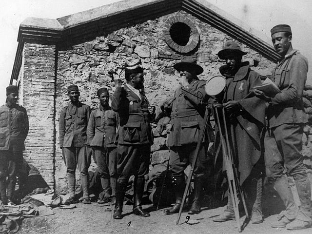 Die spanischen Generäle Felipe Navarro und Frederico Berenguer 1924.