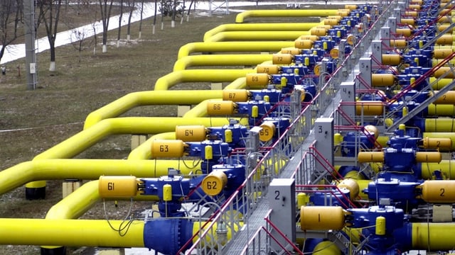 Erdgas-Pipelines in der Ukraine.