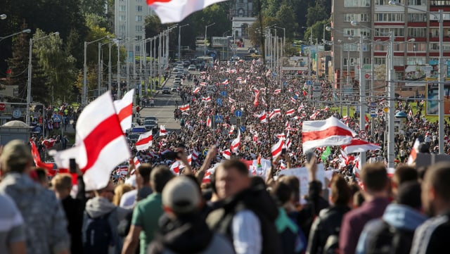 Demo in Minsk.