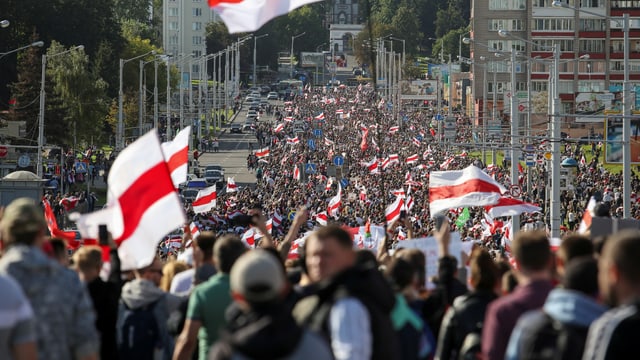 Demo in Minsk.