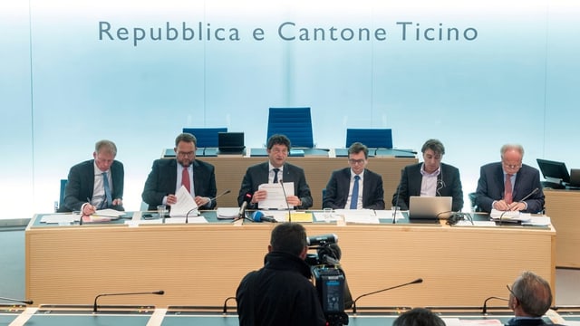 Pressekonferenz des Tessiner Staatsrats