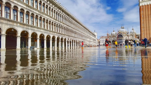 Markusplatz in Venedig.