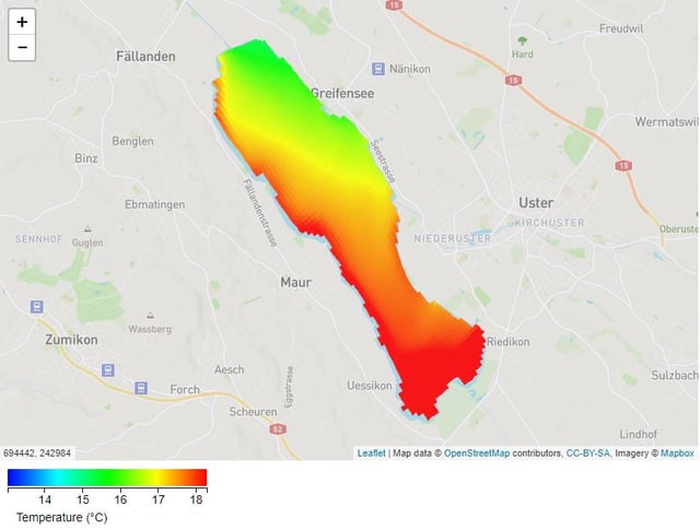 kühl bei Greifensee, warm bei Maur.