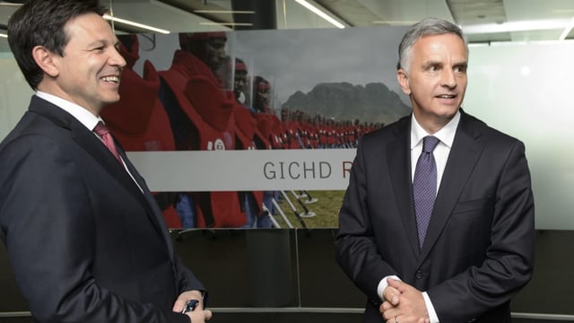 Christan Dussey und Didier Burkhalter.