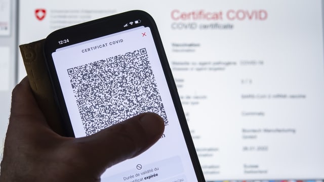 Das  Covid-Zertifikat und die App.  