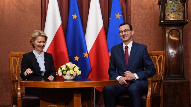 Ursula von der Leyen und Mateusz Morawiecki