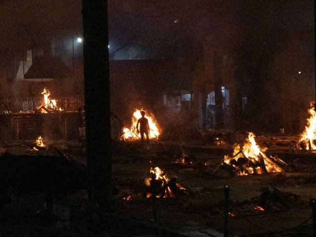 Krematorium in Indien.