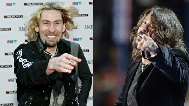 Chad Kroeger (Nickeback) und Dave Grohl (Foo Fighters)