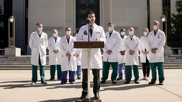 Sean Conley and the hospital crew