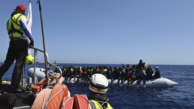 Seenotrettung am 29. Mai vor der italienischen Küste.