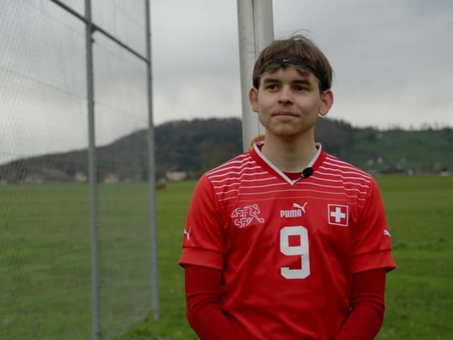 Ramon Kälin ist Fan der Fussball Nationalmannschaft