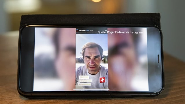 Federer auf iPhone.