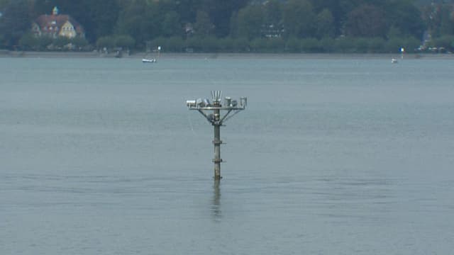 Der Springbrunnen beim Bootshafen in Kreuzlingen