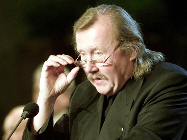 Grossaufnahme des Philosophen Peter Sloterdijk.