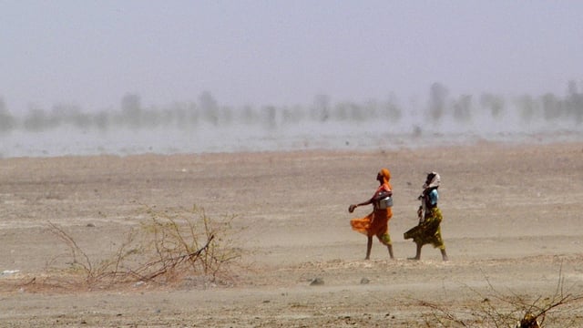 Hitzewelle und Dürre im indischen Ahmadabad. 