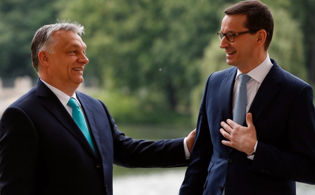 Orban und Morawiecki.