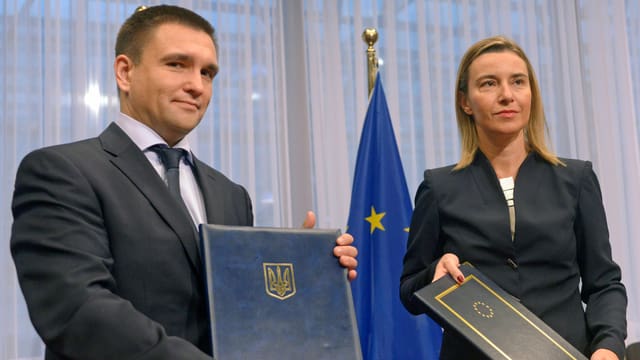 Klimkin und Mogherini 