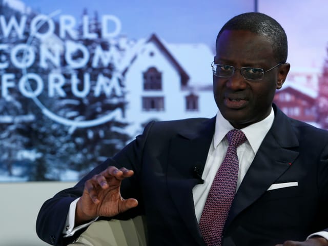 Tidjane Thiam an einer Veranstaltung des Weltwirtschaftsforums