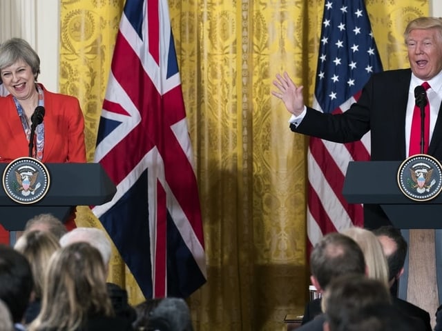 Trump und May