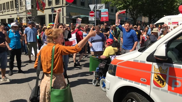 Demonstration in Bern.