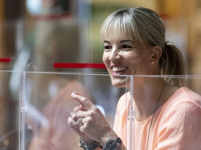 Diana Gutjahr im Parlament.