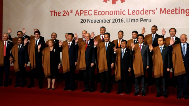 Die Apec-Familie an ihrem Gipfel in Lima.