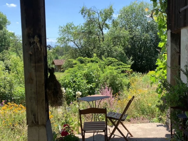 Sitzplatz im Garten