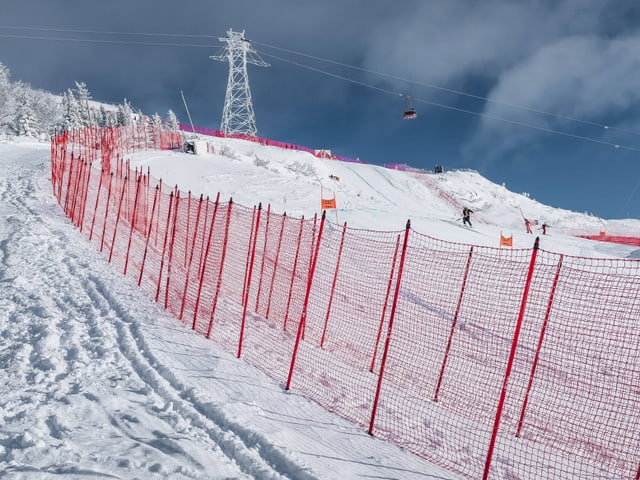 WM-Piste in Are bei Sonnenschein