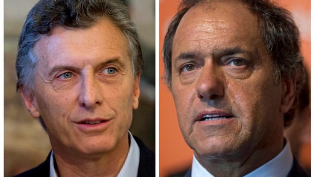 Scioli und Macri