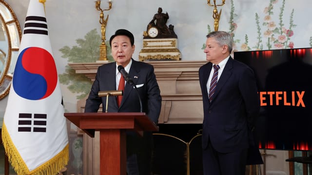  Yoon Suk Yeol mit Ted Sarandos